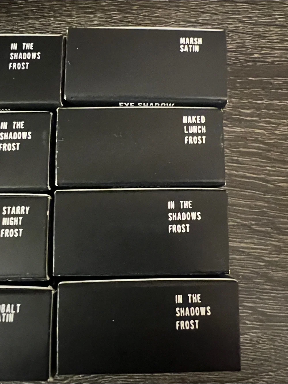 MAC Cosmetics Single Eyeshadow Trio-Look in Navy, Royal Blue & Taupe Lot of 8